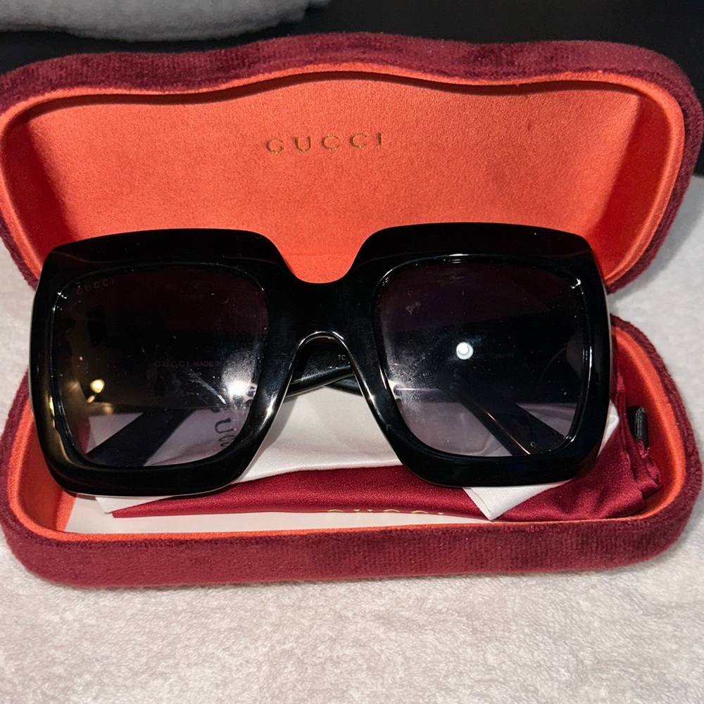 Gucci Sunglasses GG0053S Black Sunglasses